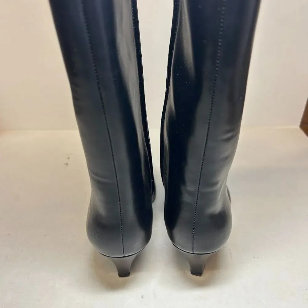 Alfani Womens 7.5 M Black Kaiaa Stovepipe Knee High Boots NIB QW4